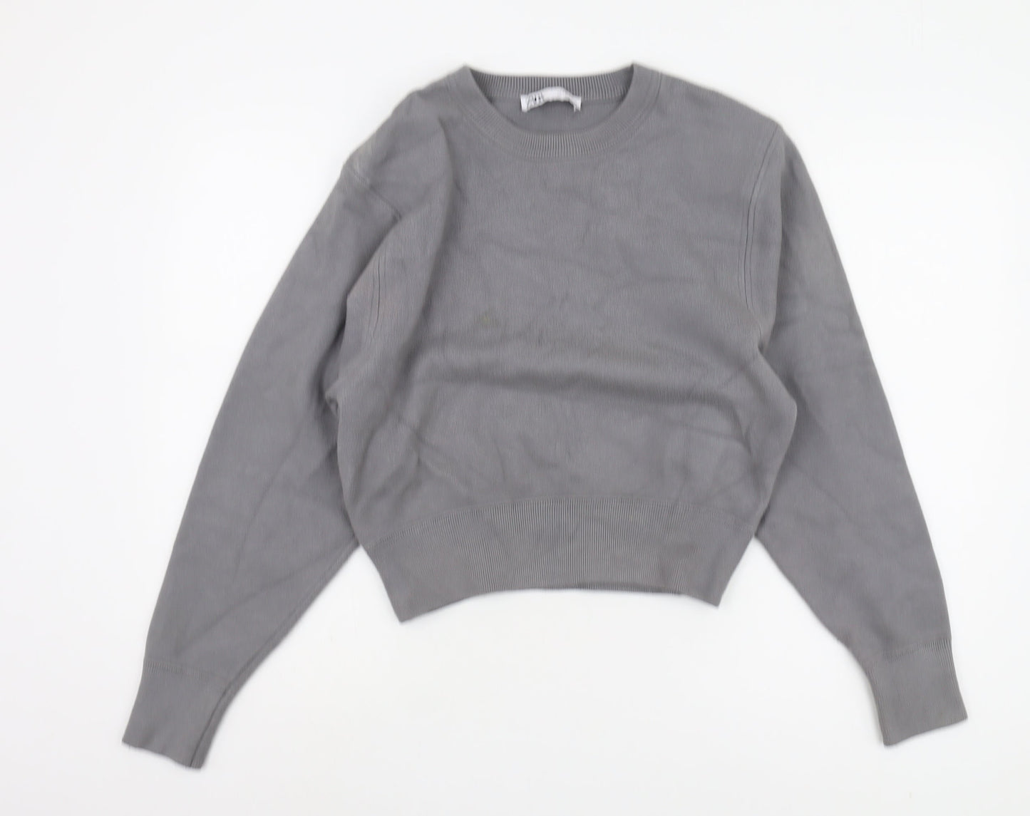 Womens UK Size 12 Zara Grey Pullover Jumper