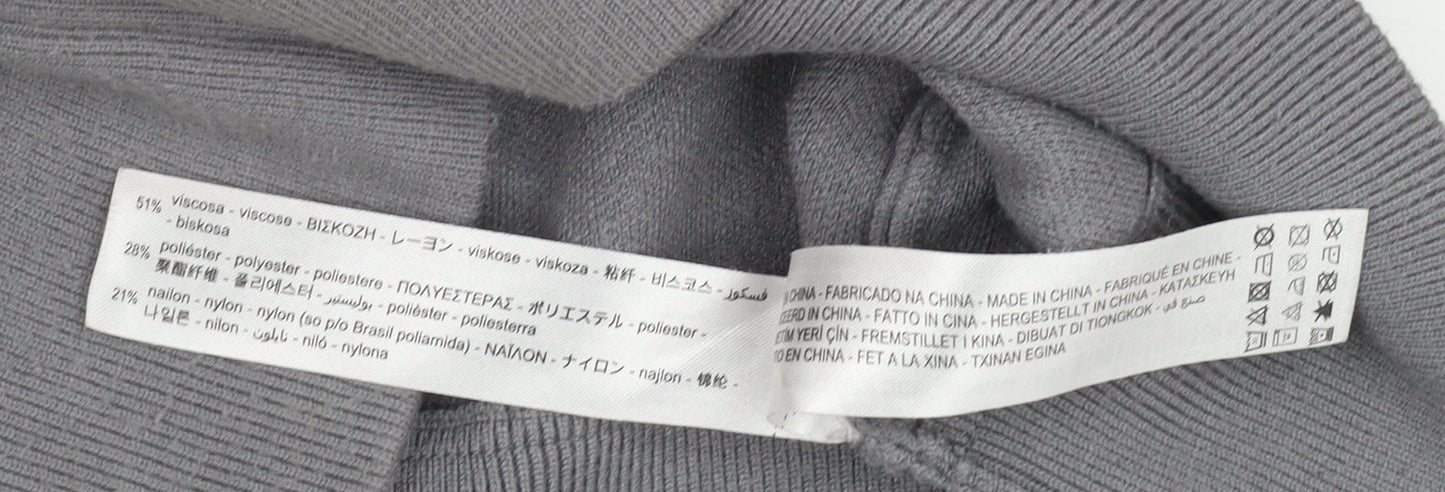 Womens UK Size 12 Zara Grey Pullover Jumper
