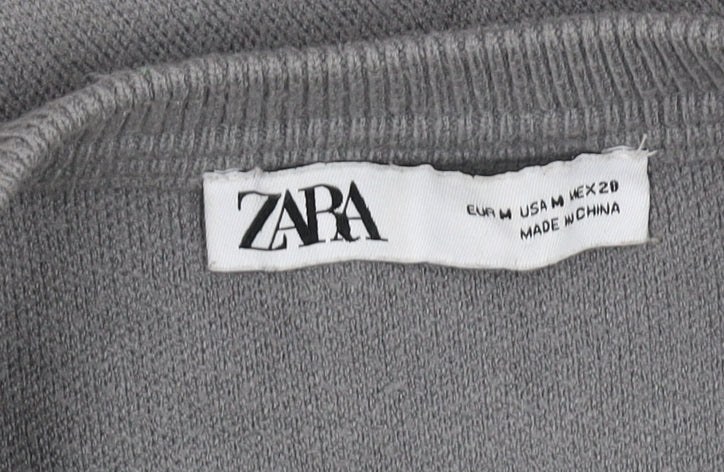 Womens UK Size 12 Zara Grey Pullover Jumper