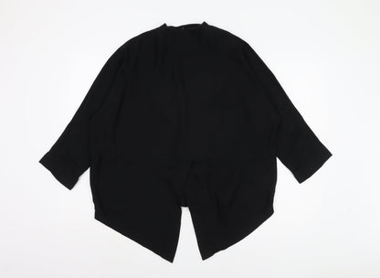 Womens UK Size 10 River Island Black Bomber Jacket