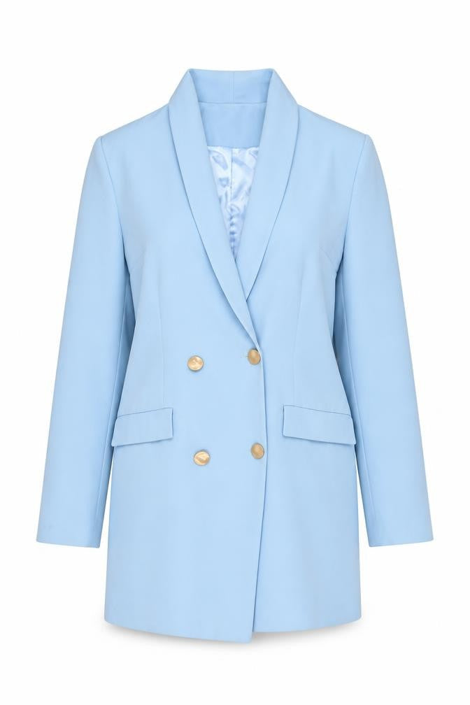 Womens UK Size 8 PRETTYLITTLETHING Regular Blue Blazer