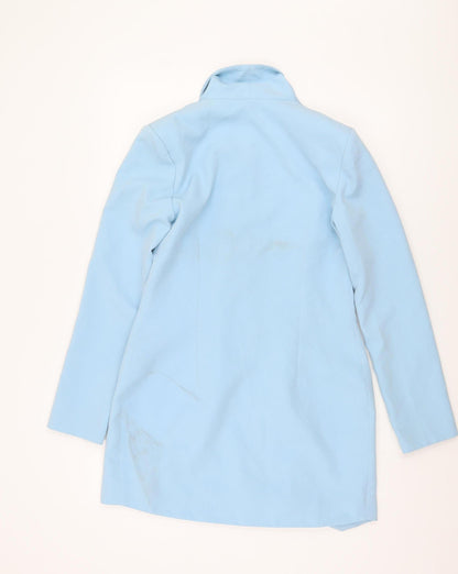 PrettyLittleThing Women's Blue Blazer UK 8 Double-Breasted