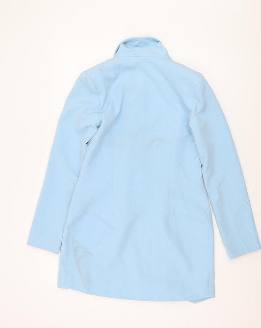 PrettyLittleThing Women's Blue Blazer UK 8 Double-Breasted