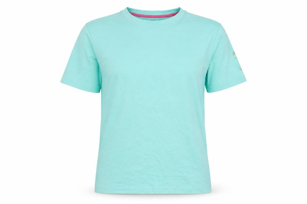 Womens UK Size XS Cotton Traders Green Basic T-Shirt