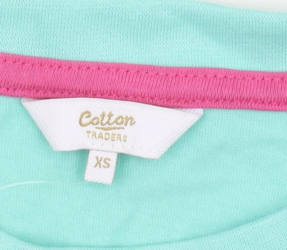 Cotton Traders Women's Green XS Casual T-Shirt