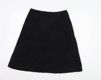 St. Bernard Women's Black A-Line Skirt Size 12