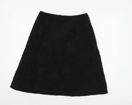 St. Bernard Women's Black A-Line Skirt Size 12