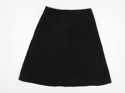 St. Bernard Women's Black A-Line Skirt Size 12