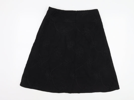 St. Bernard Women's Black A-Line Skirt Size 12