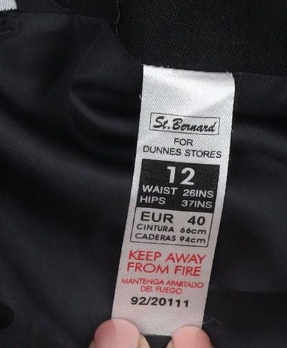 St. Bernard Women's Black A-Line Skirt Size 12
