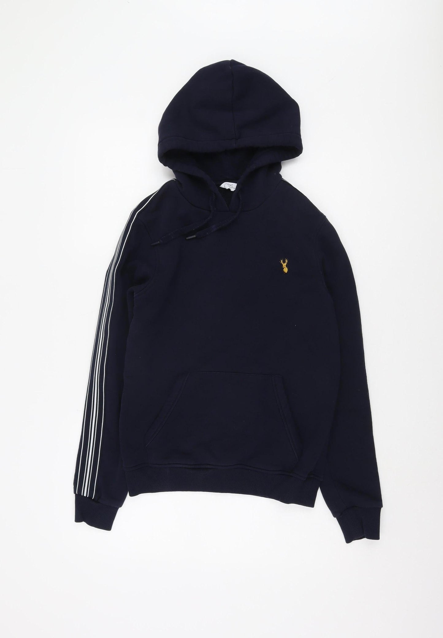 Mens UK Size XS NEXT Blue Pullover Hoodie