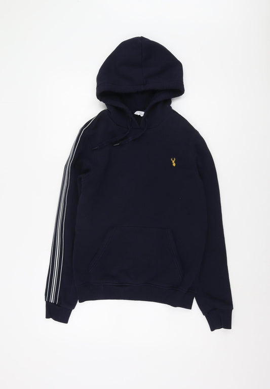 Mens UK Size XS NEXT Blue Pullover Hoodie