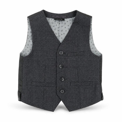 Next Boys Grey Formal Waistcoat 3 Years Polyester Viscose