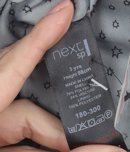 Next Boys Grey Formal Waistcoat 3 Years Polyester Viscose