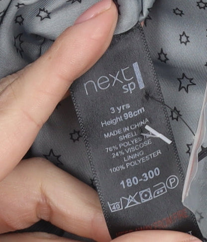 Next Boys Grey Formal Waistcoat 3 Years Polyester Viscose