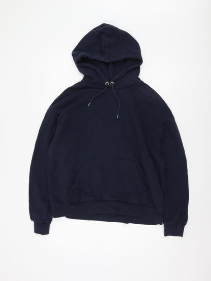 Monki Women's Black Pullover Hoodie M with Drawstring