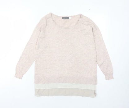 Womens UK Size 10 Mint Velvet Beige Pullover Jumper