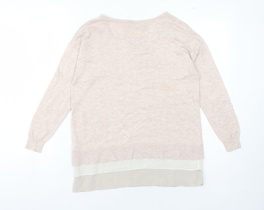 Womens UK Size 10 Mint Velvet Beige Pullover Jumper