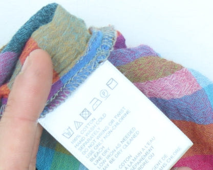Womens UK Size XS Urban Outfitters Multicoloured Basic Button-Up