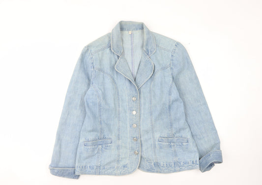 EWM Pure Classics Women's Blue Blazer Size 14