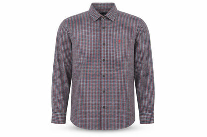 Farah Jeans Men's Plaid Long Sleeve Shirt - Large