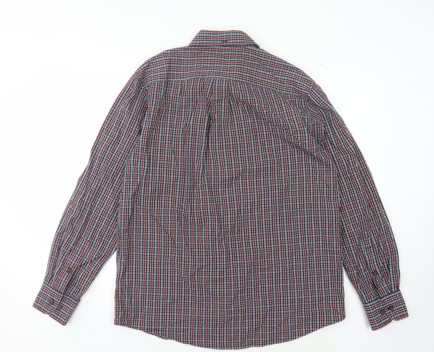 Farah Jeans Men's Plaid Long Sleeve Shirt - Large