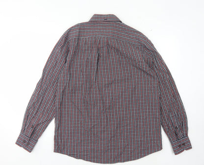 Farah Jeans Men's Plaid Long Sleeve Shirt - Large