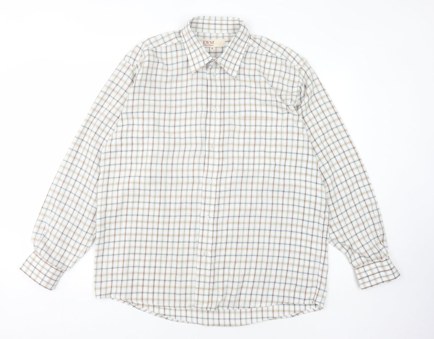 EWM Men’s Multicoloured Check Long Sleeve Shirt M