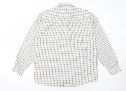 EWM Men’s Multicoloured Check Long Sleeve Shirt M