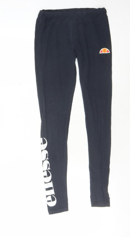 Womens UK Size 8 ellesse  Leggings Black Leggings