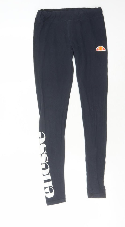 Womens UK Size 8 ellesse  Leggings Black Leggings