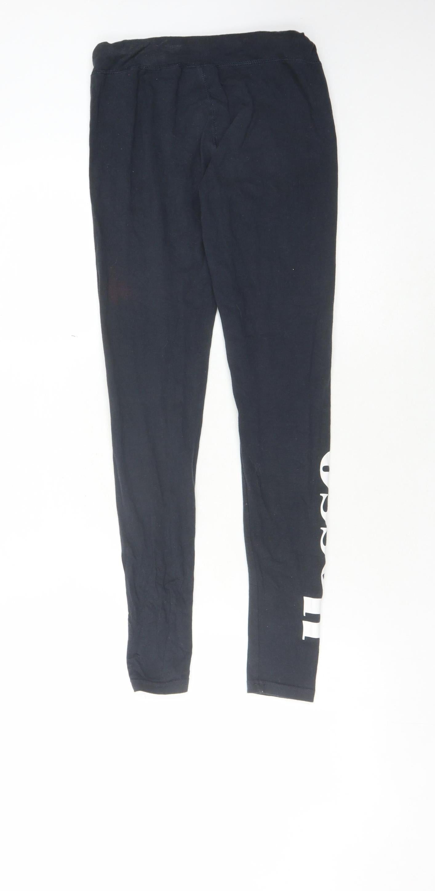 Womens UK Size 8 ellesse  Leggings Black Leggings