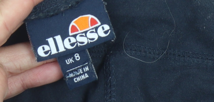 Womens UK Size 8 ellesse  Leggings Black Leggings
