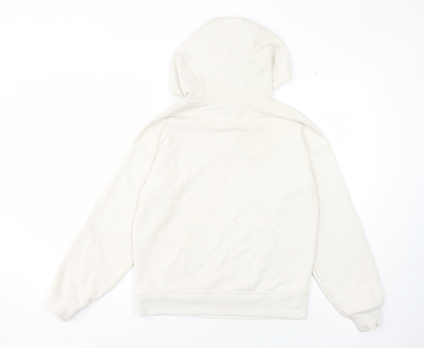 FILA Unisex Ivory Pullover Hoodie Size S - Comfy Casual Wear