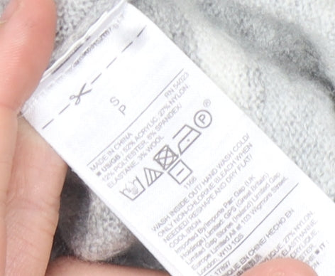 GAP Women's Grey Striped Pullover Jumper, Size S