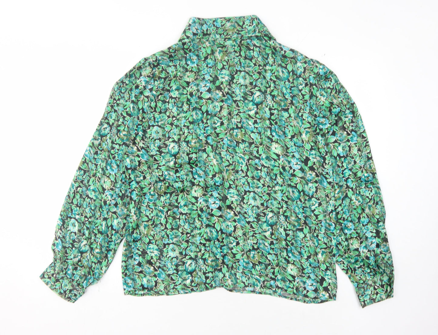 Womens UK Size 14 Lakeland Green Basic Blouse