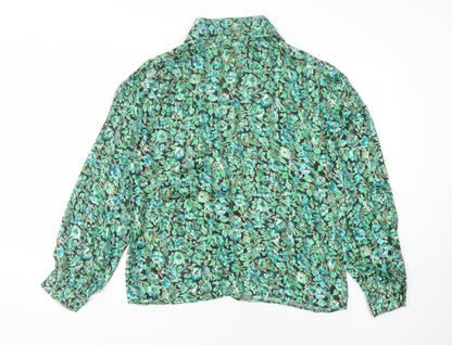 Womens UK Size 14 Lakeland Green Basic Blouse