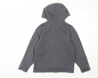 Nike Girls Grey M Hoodie with Logo Accents