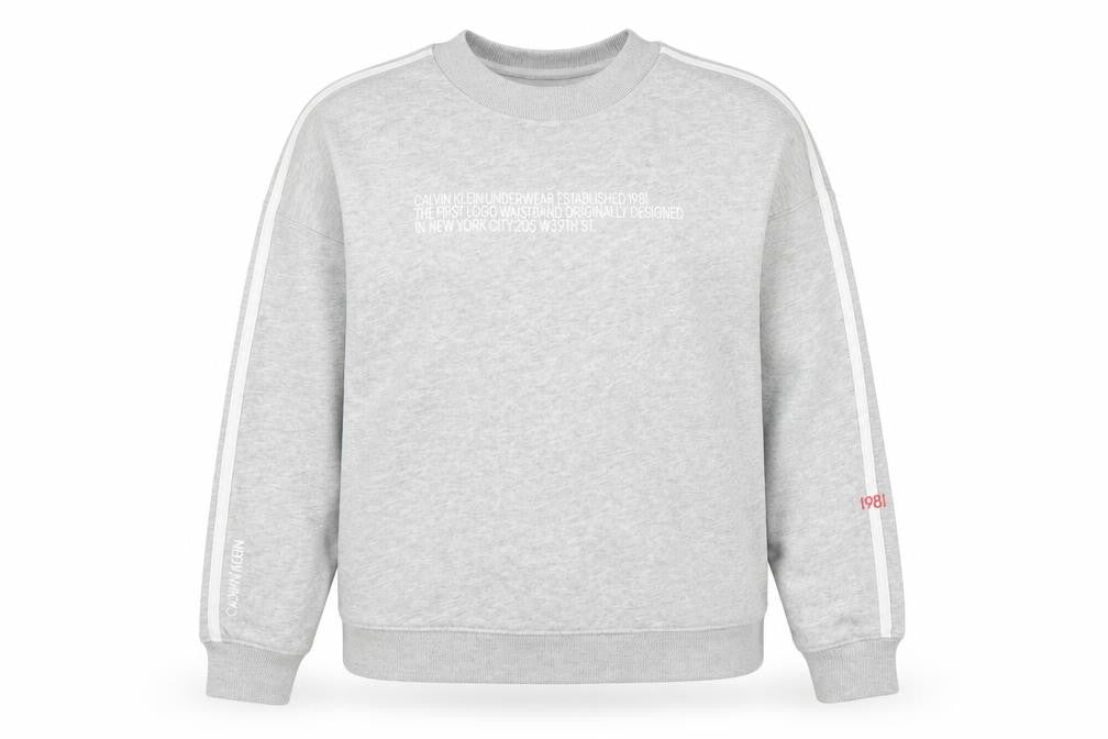 Womens UK Size XS Calvin Klein Grey Pullover Sweatshirt