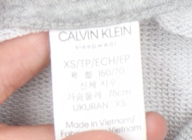 Womens UK Size XS Calvin Klein Grey Pullover Sweatshirt