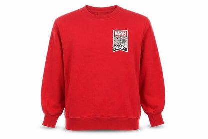 Unisex Adults UK Size S Marvel Red Pullover Sweatshirt