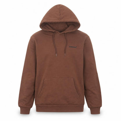 Mens UK Size M bekkin Brown Pullover Hoodie