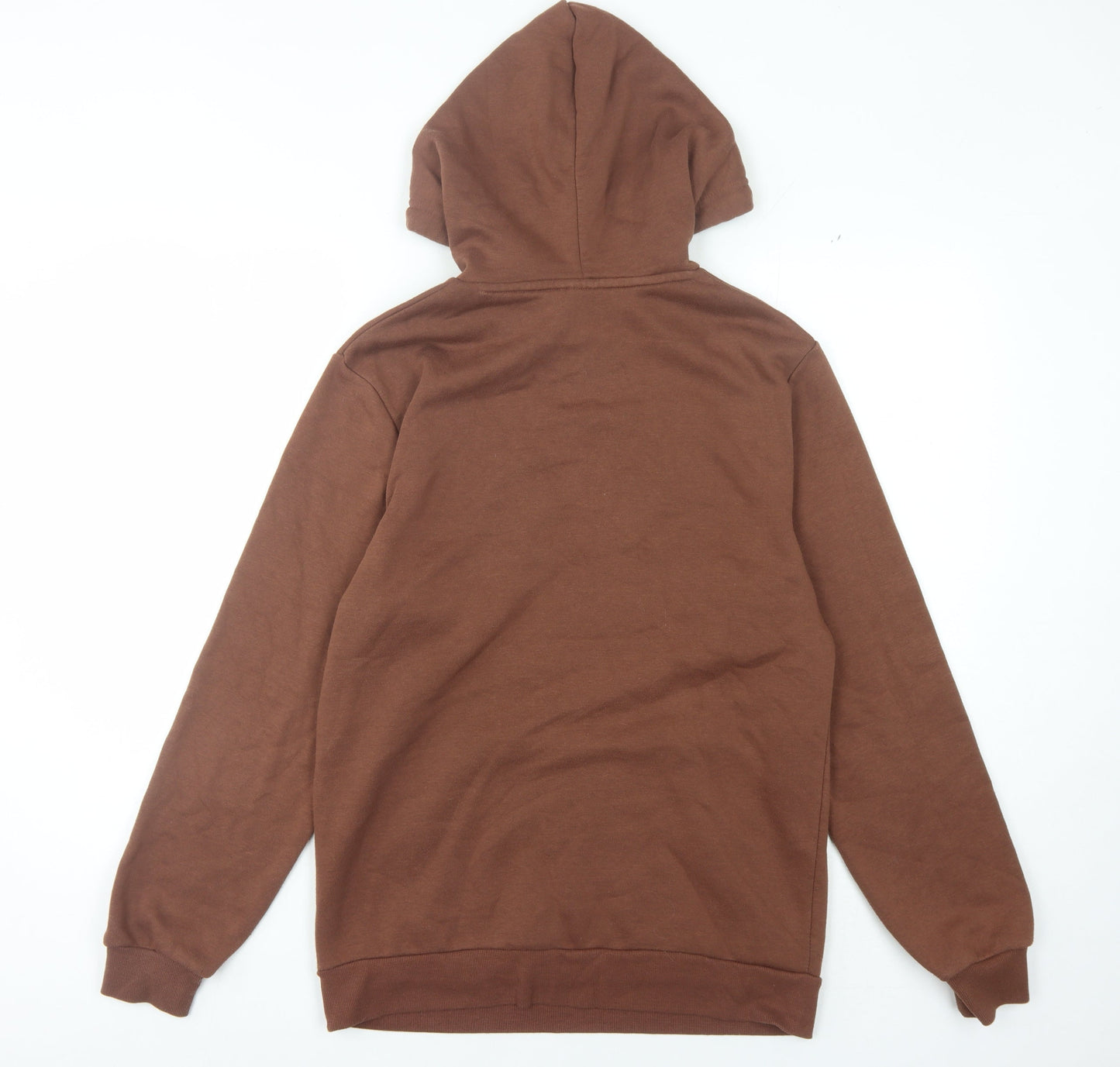 Mens UK Size M bekkin Brown Pullover Hoodie