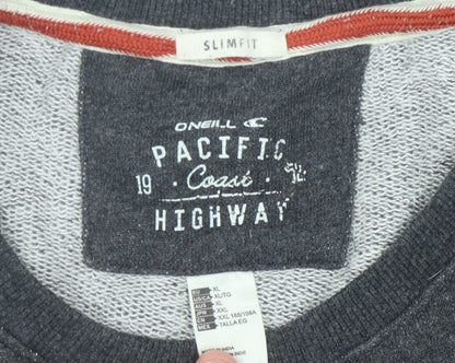 O'Neill Men's Grey Geometric Pullover Sweatshirt XL