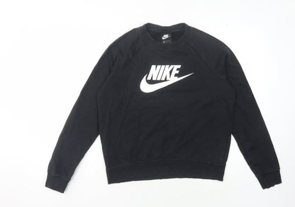 Nike Unisex Black Pullover Sweatshirt M - Graphic Sportswear
