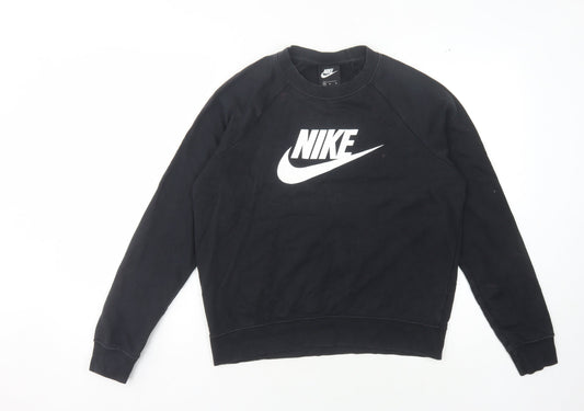 Nike Unisex Black Pullover Sweatshirt M - Graphic Sportswear