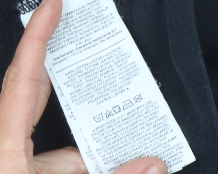 Nike Unisex Black Pullover Sweatshirt M - Graphic Sportswear