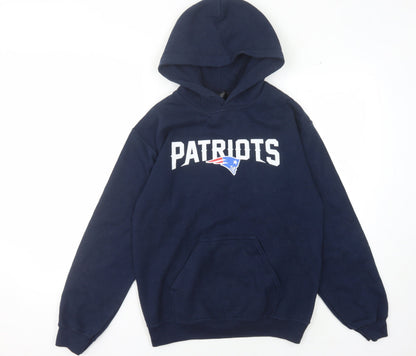 Unisex Adults UK Size S NFL Team Apparel Blue Pullover Hoodie