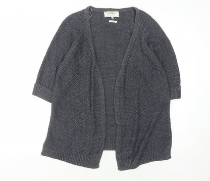 Fat Face Women's Blue Open Front Cardigan, Size S, Chunky Knit