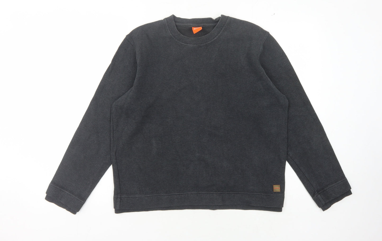 Hugo Boss Men's Black M Cotton Pullover Jumper